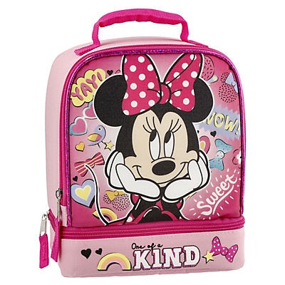 slide 1 of 1, Disney Minnie Mouse Dual Compartment Lunch Box, 1 ct