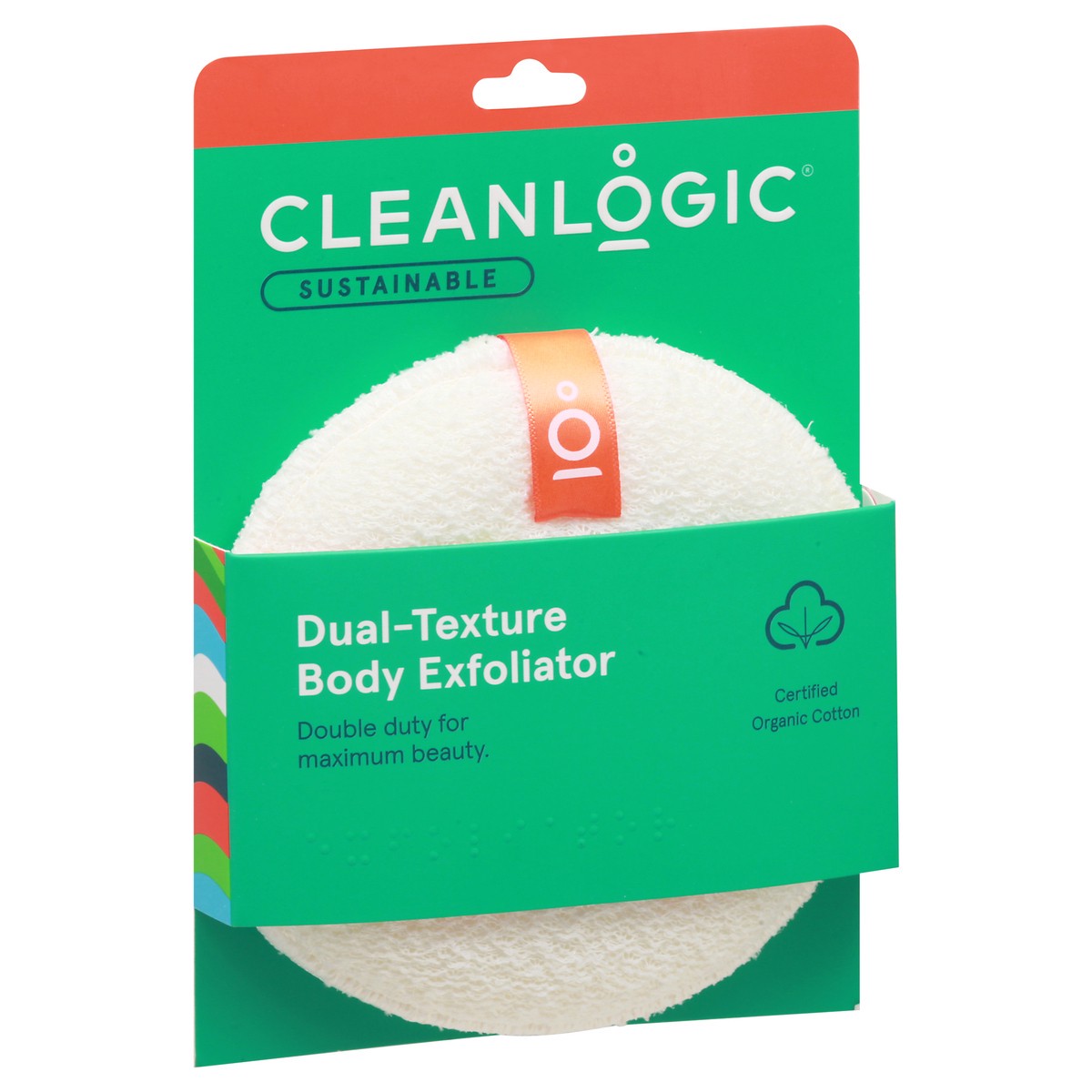 slide 5 of 12, cleanlogic Dual-Texture Body Exfoliator 1 ea, 1 ct