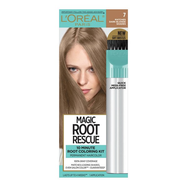 slide 1 of 1, L'Oreal Root Rescue 10 Minute Root Hair Coloring Kit, 7 Dark Blonde, 1 ct