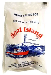 Seal Island Boned Salted Cod - 16 Oz