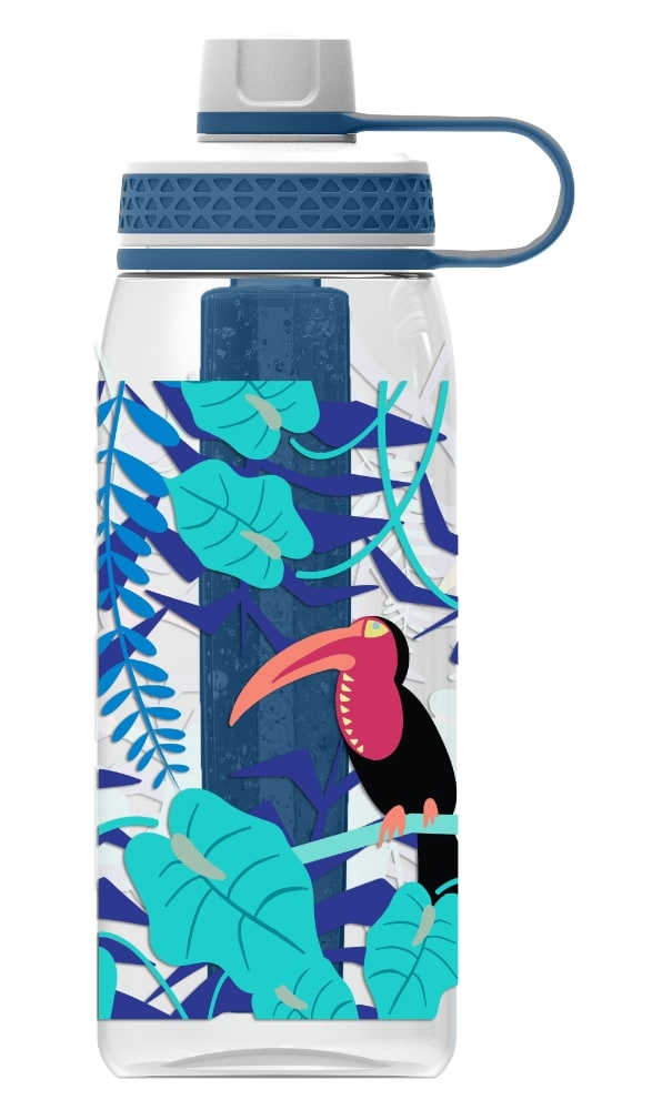 slide 1 of 1, Cool Gear Jungle Print Chug Bottle, 32 oz