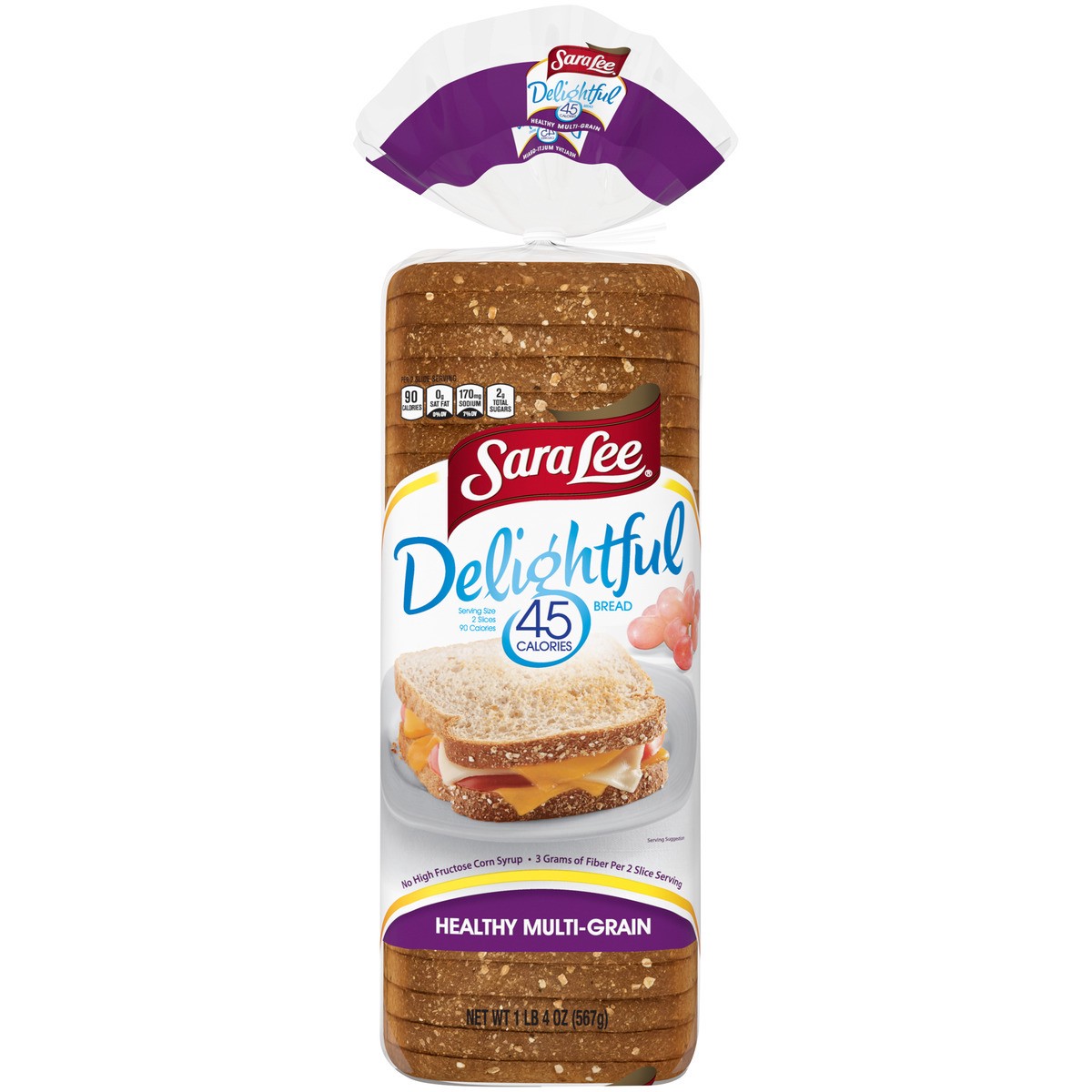 slide 1 of 9, Sara Lee Delightful Multi-Grain Bread - 20oz, 20 oz