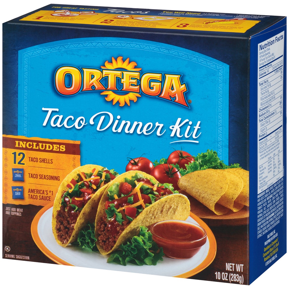 slide 9 of 11, Ortega Taco Dinner Kit 1 ea, 10 oz