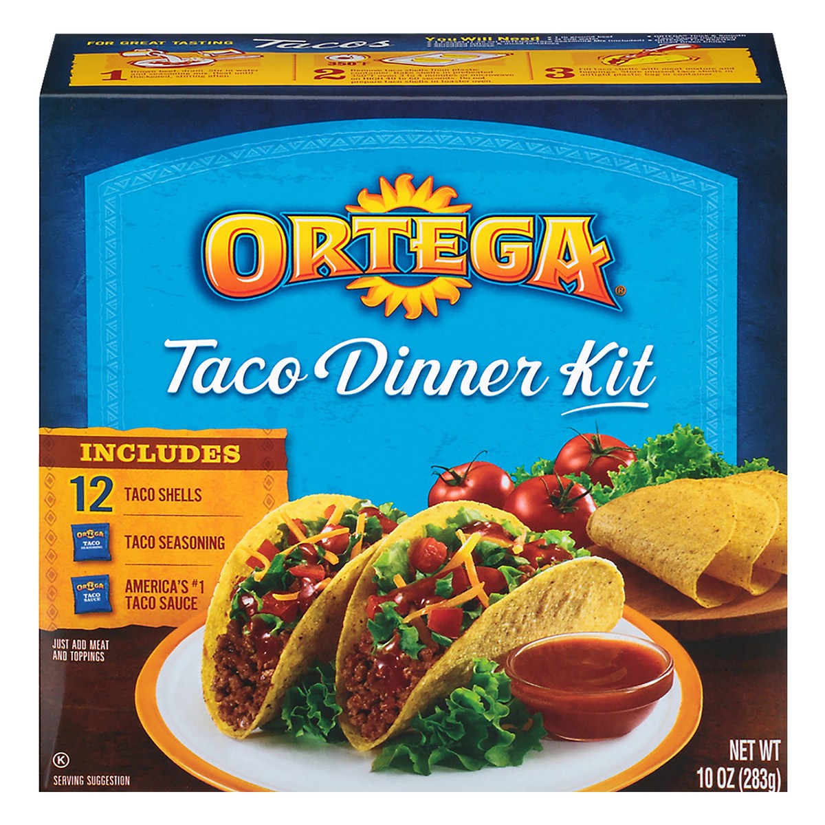 slide 10 of 11, Ortega Taco Dinner Kit 1 ea, 10 oz