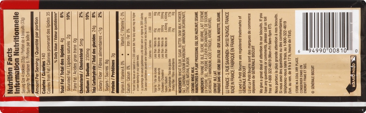 slide 2 of 6, LU European Biscuits 7.05 oz, 7.05 oz