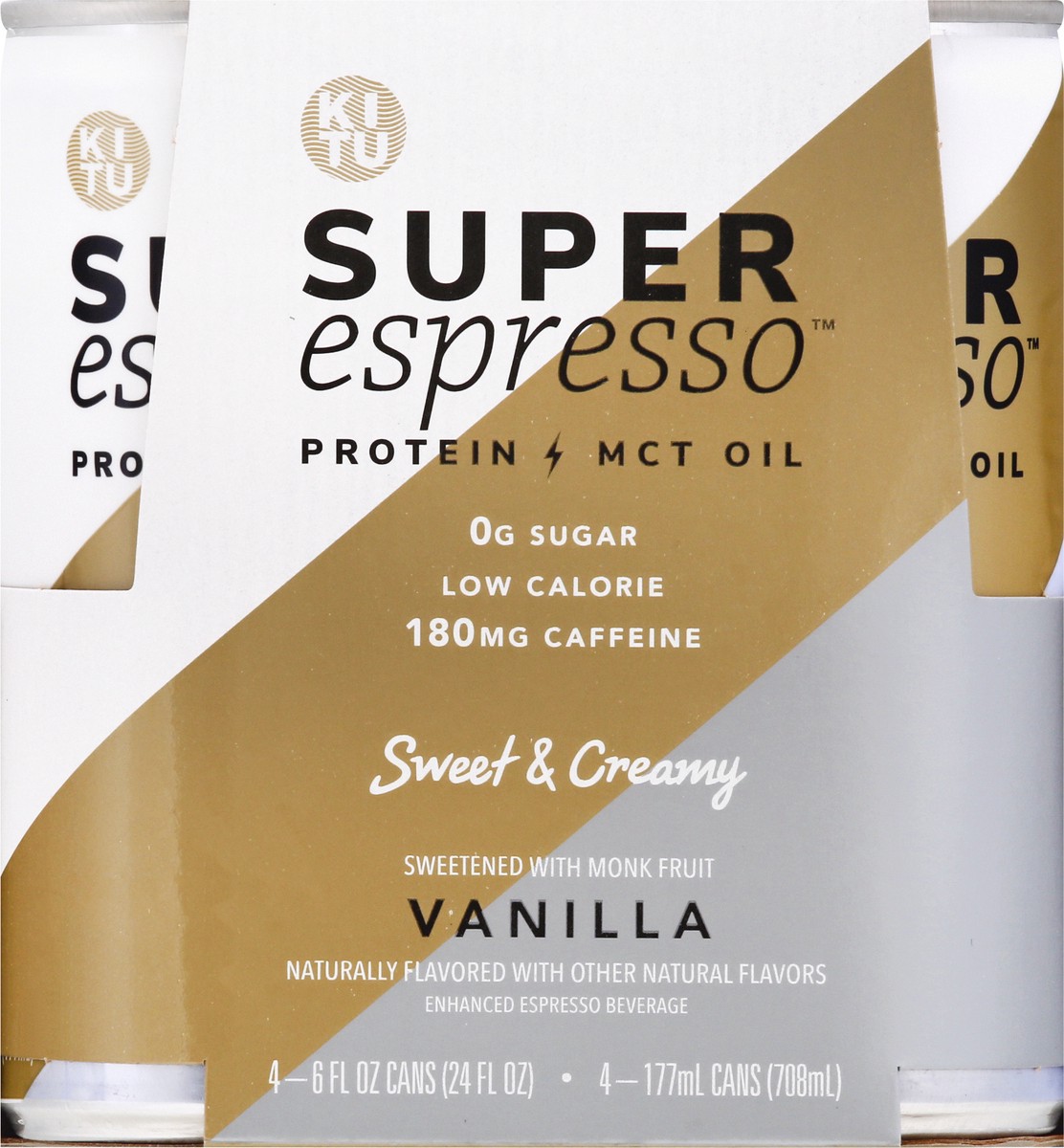 slide 2 of 9, KITU Super Espresso Vanilla, 4 ct; 6 fl oz