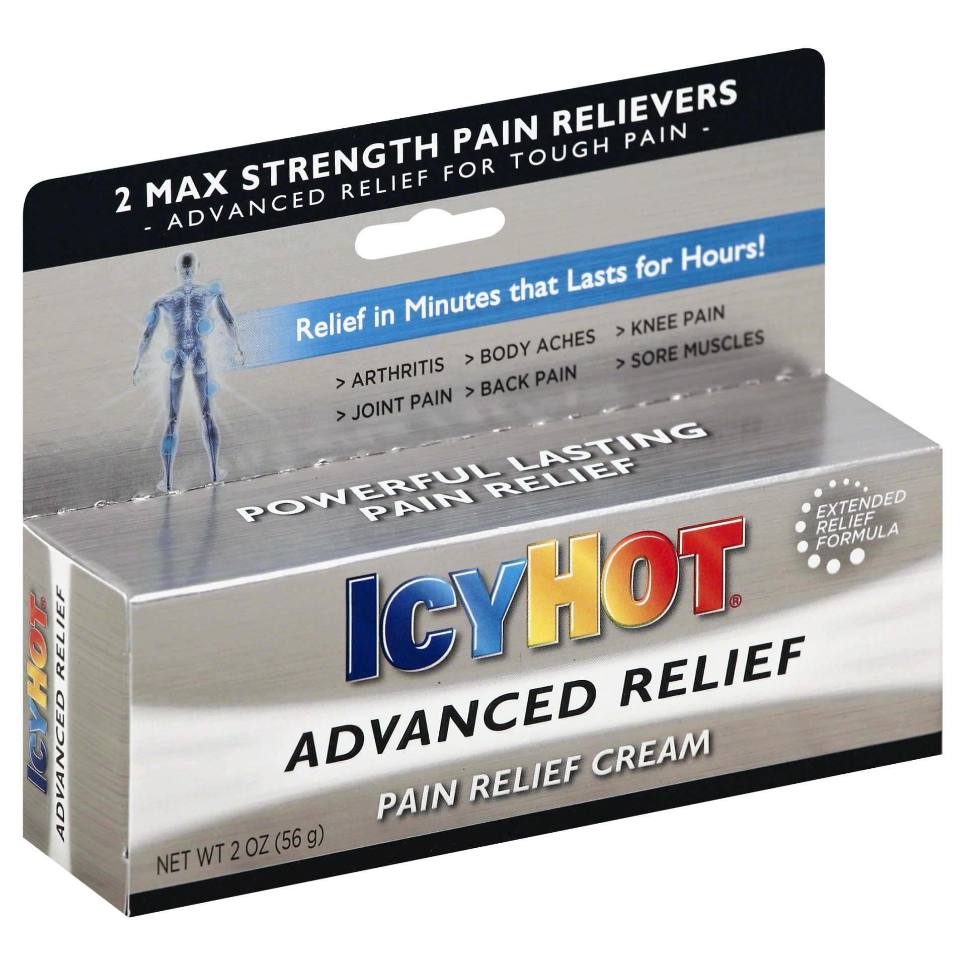 slide 1 of 3, Icy Hot Advanced Relief Pain Relief Cream, 2 oz