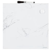 slide 3 of 5, U Brands Square Frameless Magnetic Dry Erase Calendar, Marble Print, 14 in x 14 in