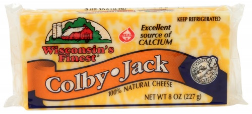 slide 1 of 1, Wisconsin's Finest Colby Jack Chunk Cheese, 8 oz