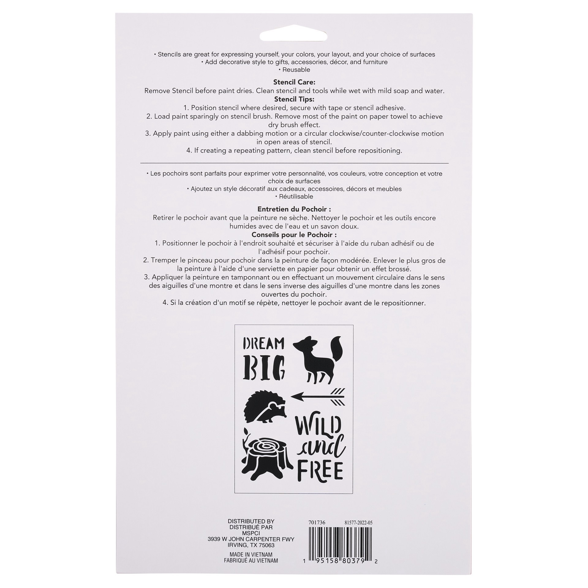 slide 2 of 3, Woodland Stencils, 7" X 10" By Craft Smart, 7 in x 10 in