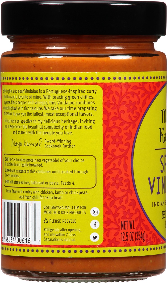 slide 7 of 14, Maya Kaimal Sauce Spicy Vindaloo 12.5 Oz, 12.5 oz
