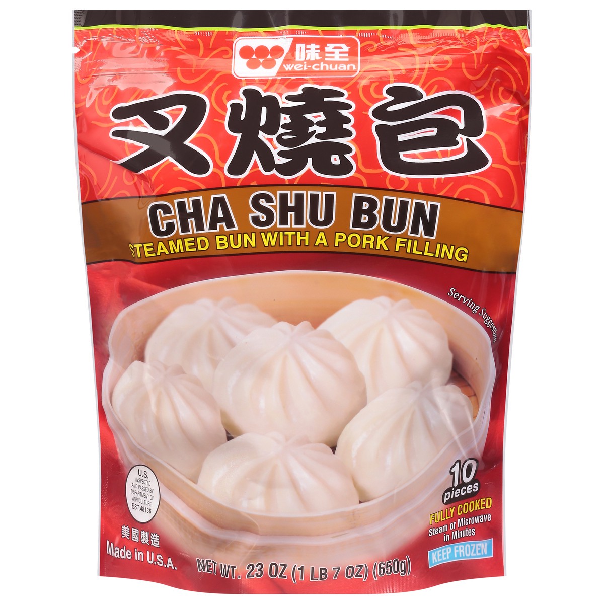 slide 1 of 9, Wei-Chuan Cha Shu Bun 10 ea, 10 ct