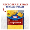 slide 21 of 29, Kraft Sharp Cheddar Finely Shredded Cheese, 8 oz Bag, 8 oz