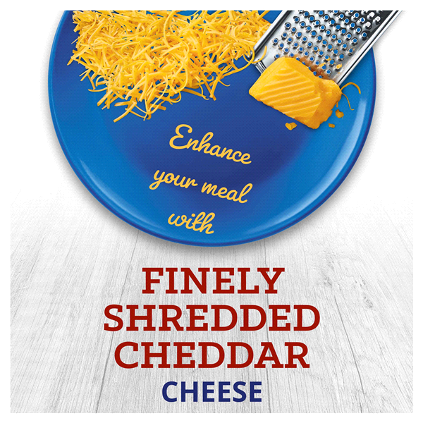 slide 24 of 29, Kraft Sharp Cheddar Finely Shredded Cheese, 8 oz Bag, 8 oz