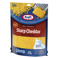 slide 12 of 29, Kraft Sharp Cheddar Finely Shredded Cheese, 8 oz Bag, 8 oz