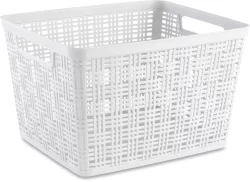 Everyday Living White Large Storage Basket