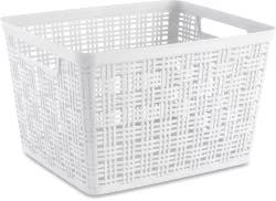 Everyday Living White Large Storage Basket