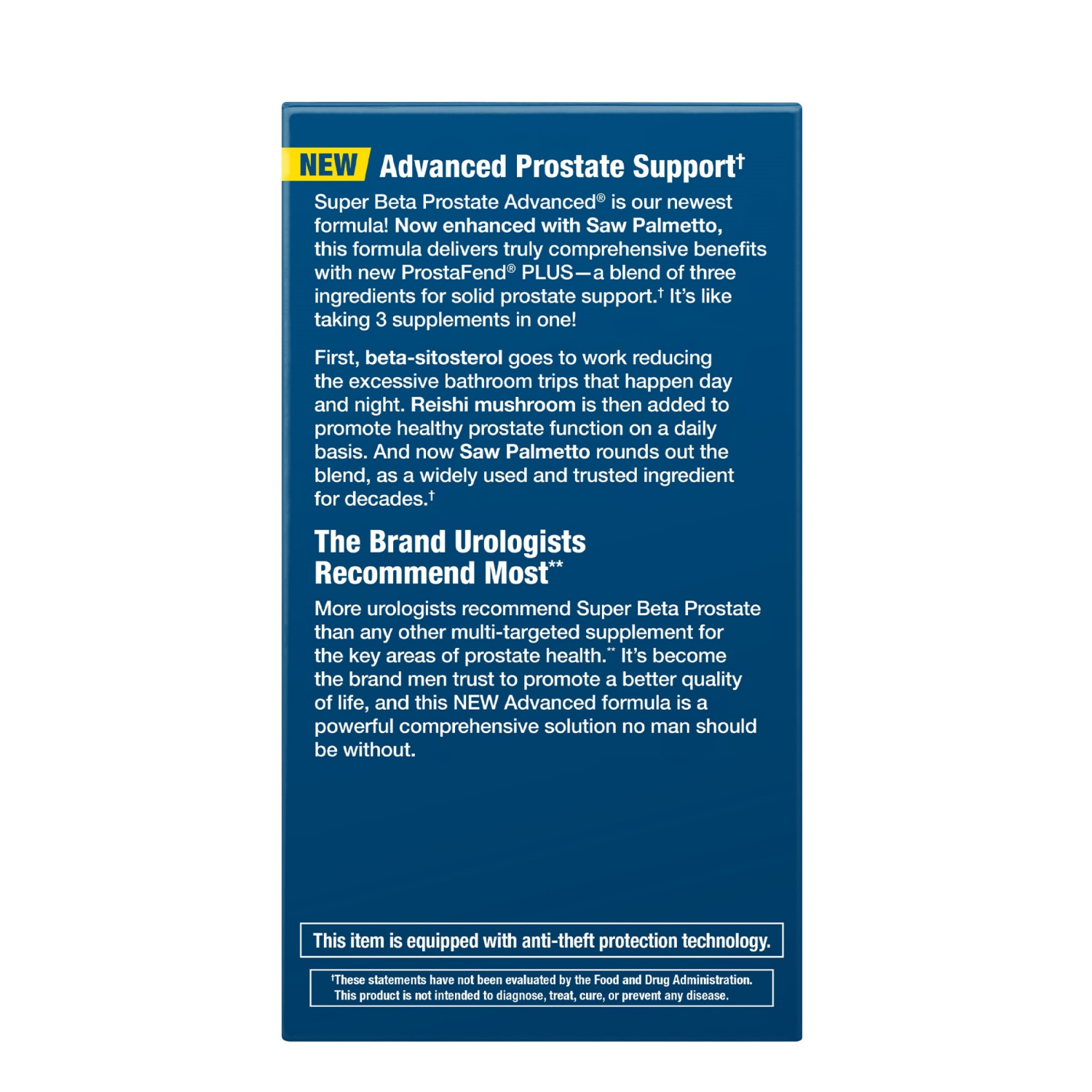 slide 3 of 4, New Vitality Super Beta Prostate Advanced Supplement, 120 ct