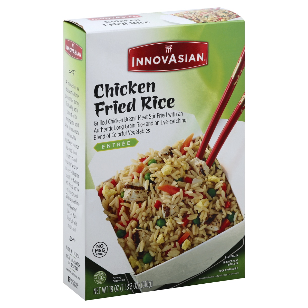 slide 2 of 10, InnovAsian Chicken Fried Rice, 18 oz