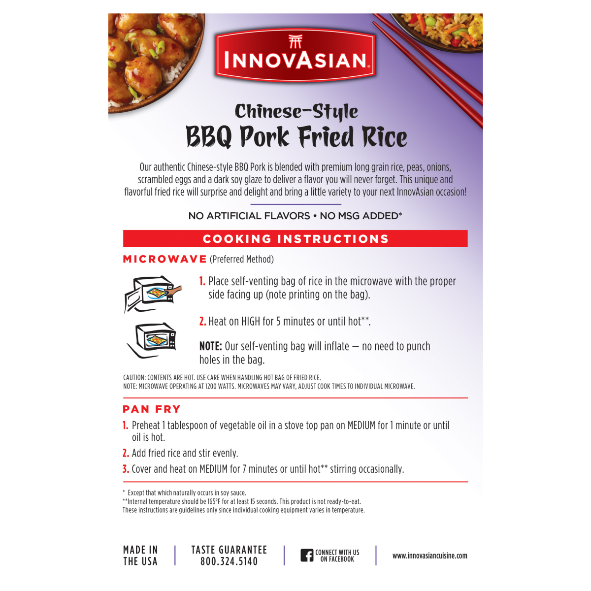 slide 7 of 17, InnovAsian Chinese-Style BBQ Pork Fried Rice (Frozen), 16 oz