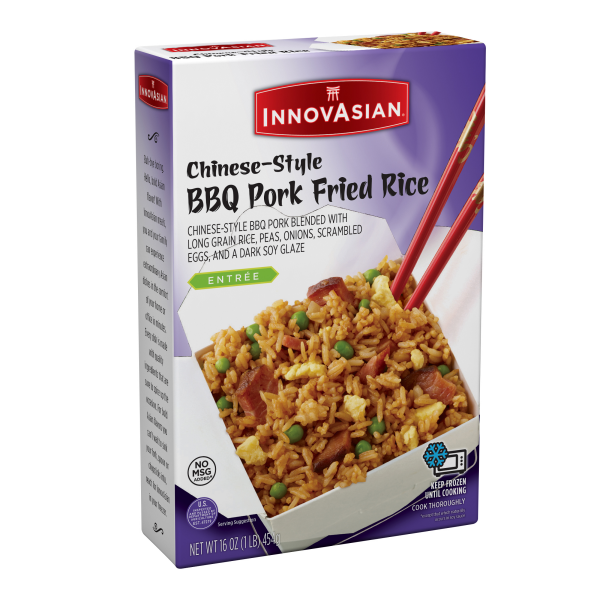 slide 17 of 17, InnovAsian Chinese-Style BBQ Pork Fried Rice (Frozen), 16 oz