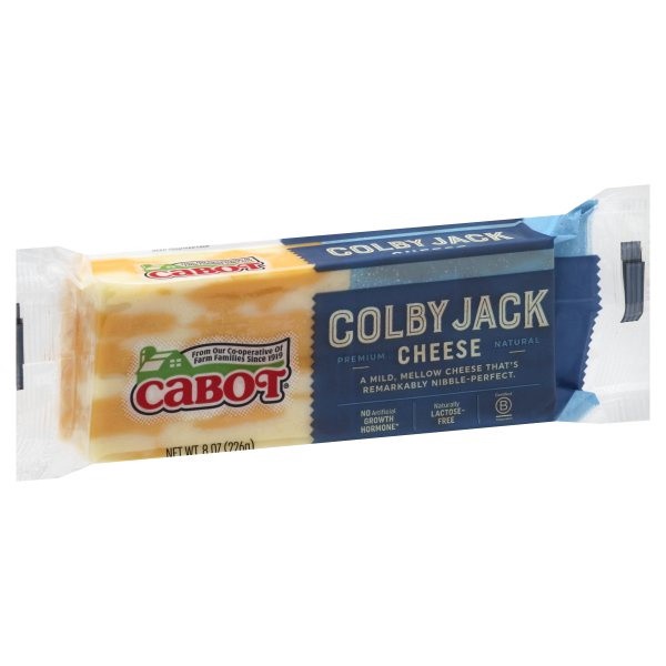 slide 1 of 10, Cabot Creamery Bar Colby Jack Cheddar Cheese 8 oz, 8 oz
