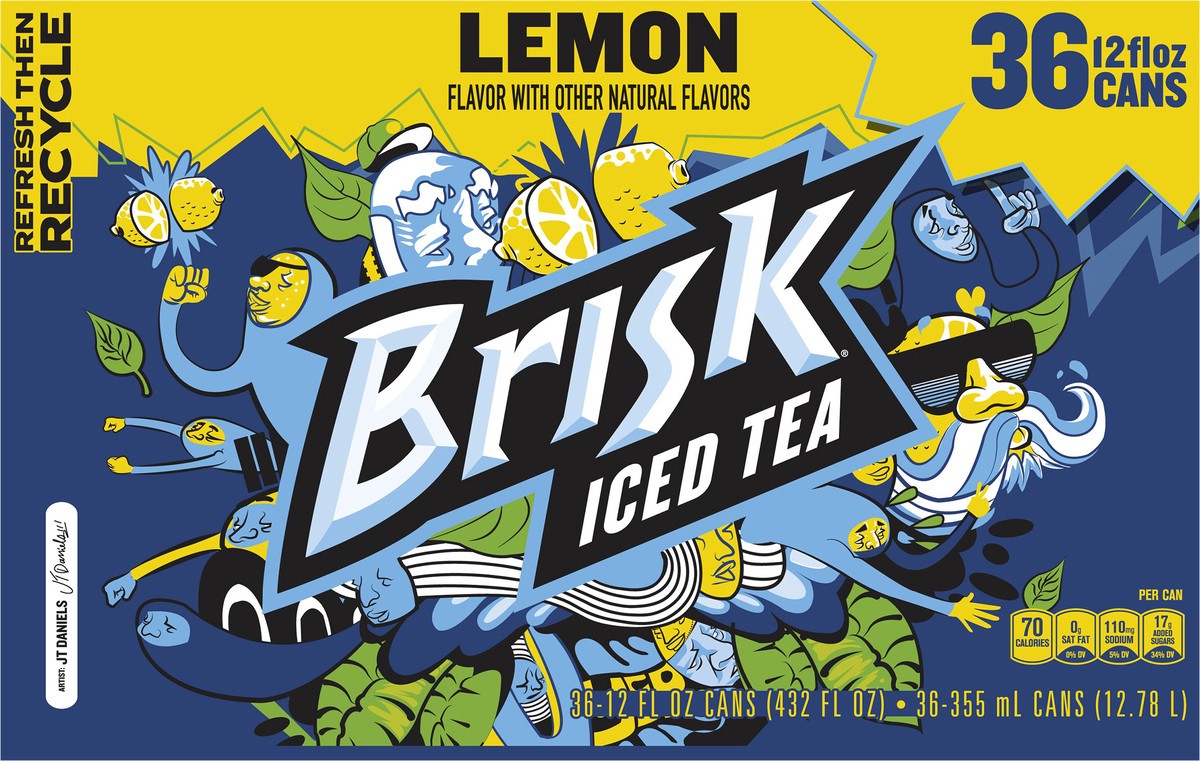 slide 3 of 6, Brisk Iced Tea - 36 ct, 36 ct