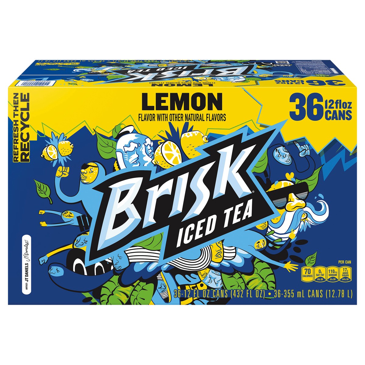 slide 1 of 6, Brisk Iced Tea - 36 ct, 36 ct