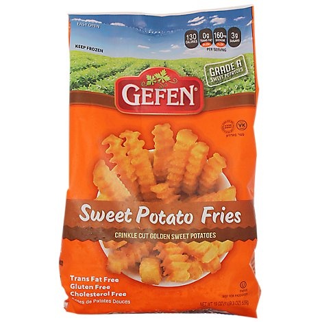 slide 1 of 1, Gefen Fries Sweet Potato Crinkle Cut, 19 oz