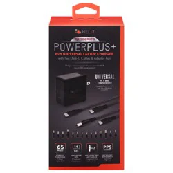 Helix ProSeries PowerPlus 65-Watt Universal Laptop Charger