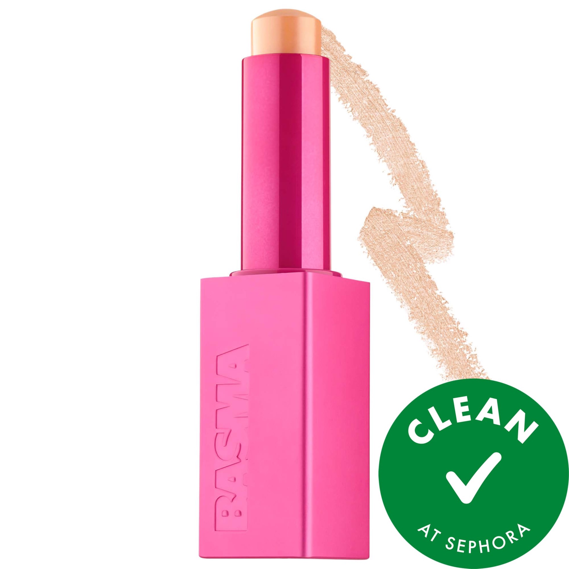 slide 1 of 7, BASMA The Foundation Stick for Hydrating, Buildable Coverage and Natural Finish 24, 0.22 oz / 6.3 gram