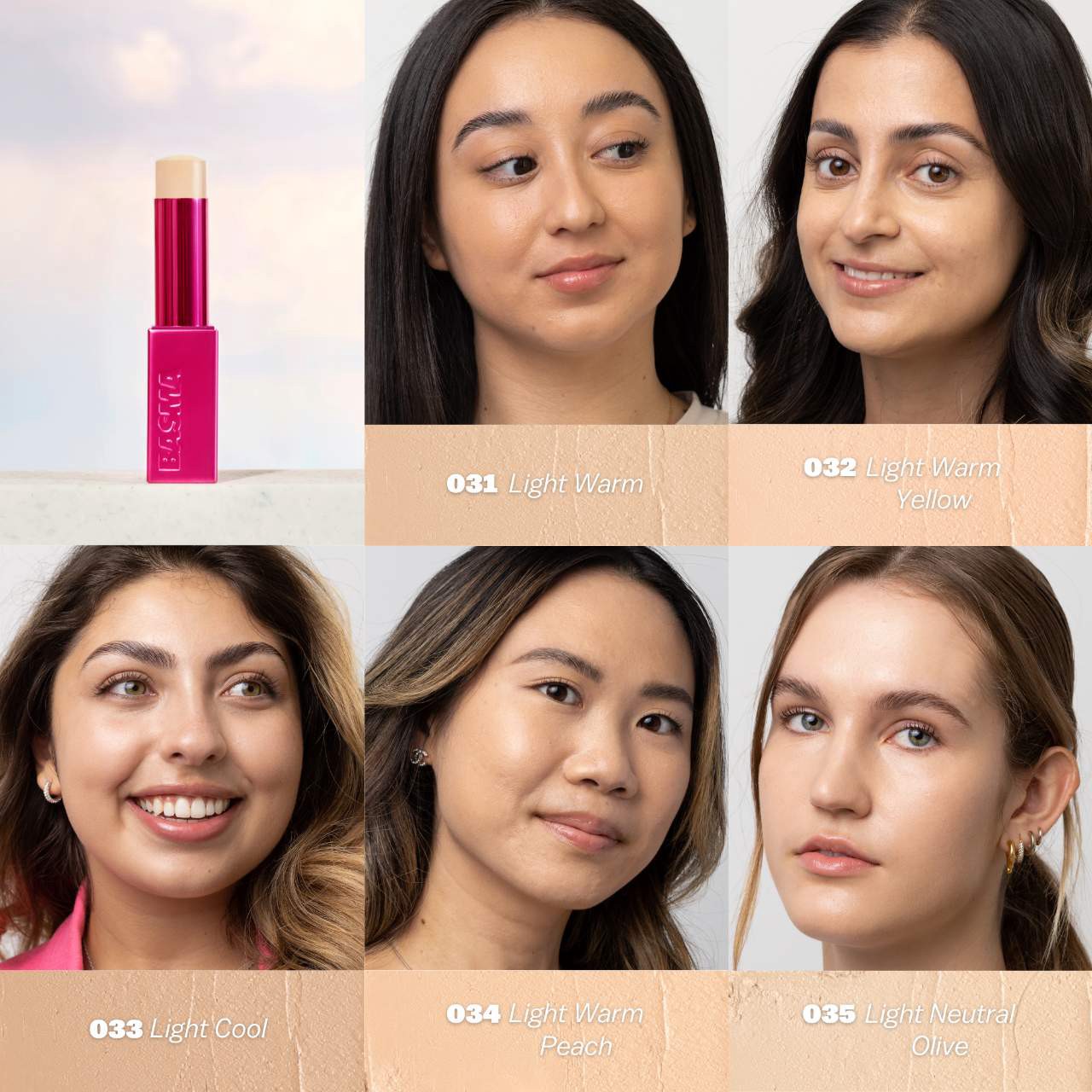 slide 3 of 7, BASMA The Foundation Stick for Hydrating, Buildable Coverage and Natural Finish 35, 0.22 oz / 6.3 gram