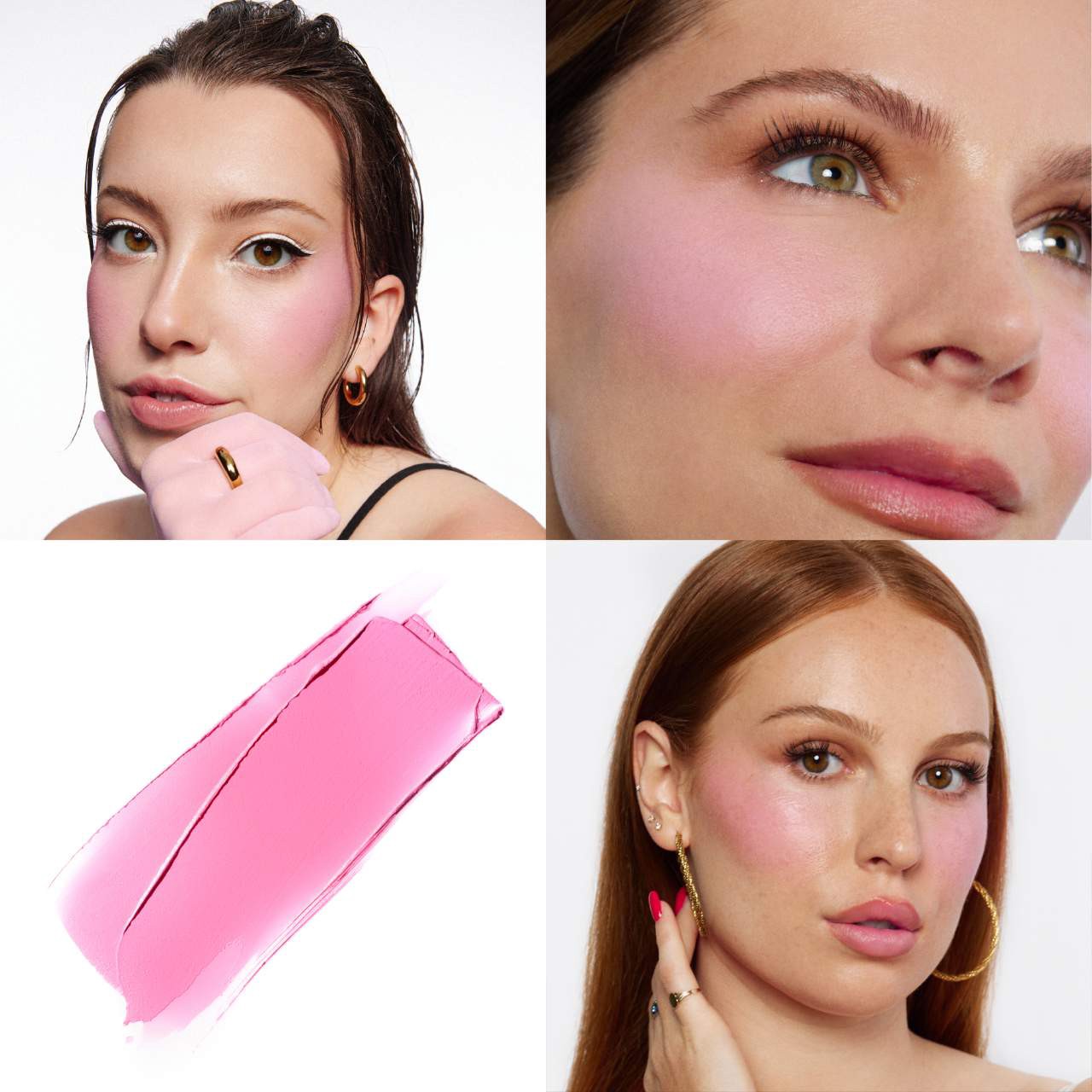 slide 2 of 8, BASMA The Cream Blush Bubble Gum Pink, 0.15 oz / 4.3 ml