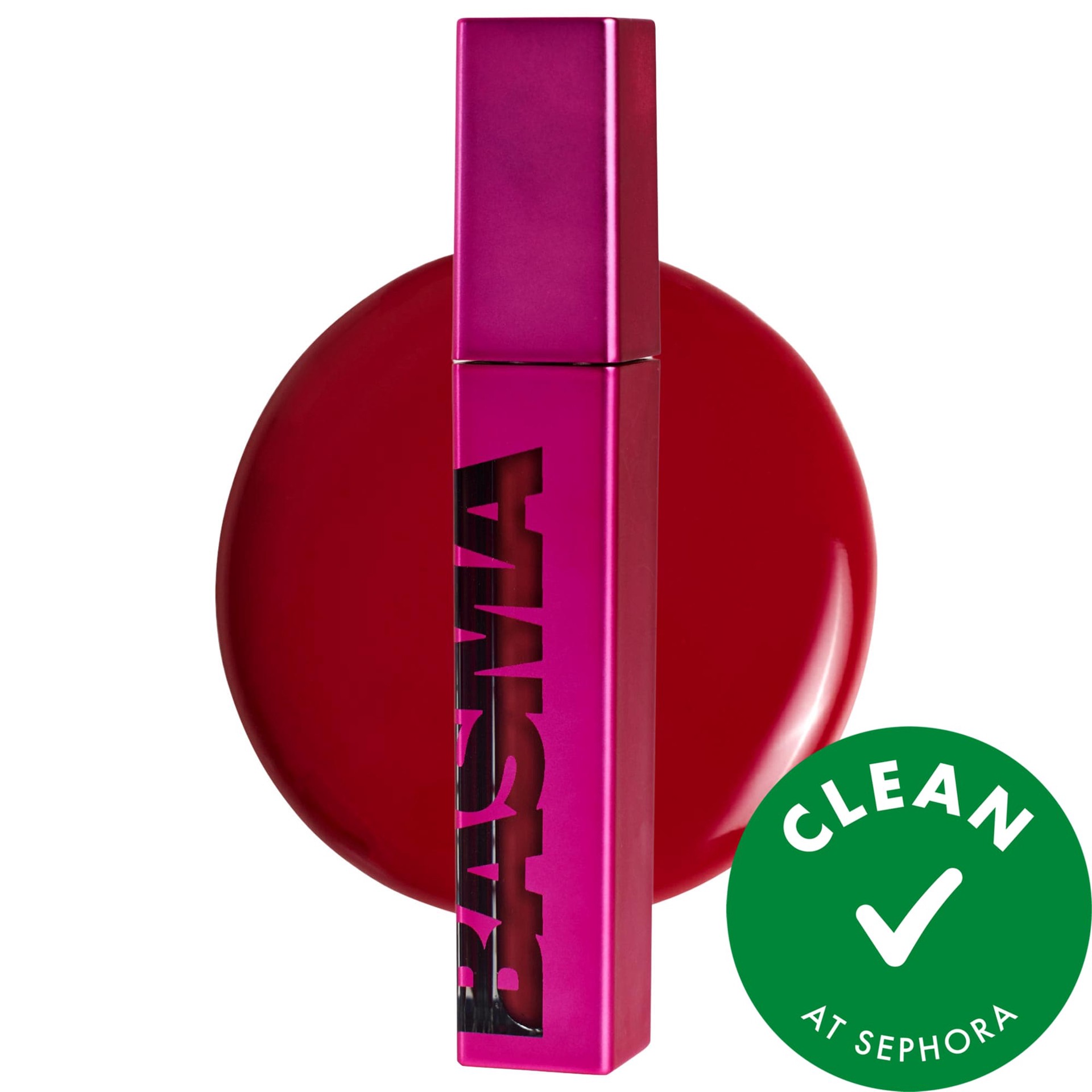 slide 1 of 11, BASMA The High-Pigment Blurring Gloss Balm Raspberry, 0.18 oz / 5.5 ml