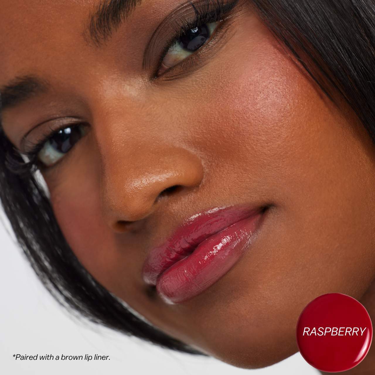 slide 11 of 11, BASMA The High-Pigment Blurring Gloss Balm Raspberry, 0.18 oz / 5.5 ml