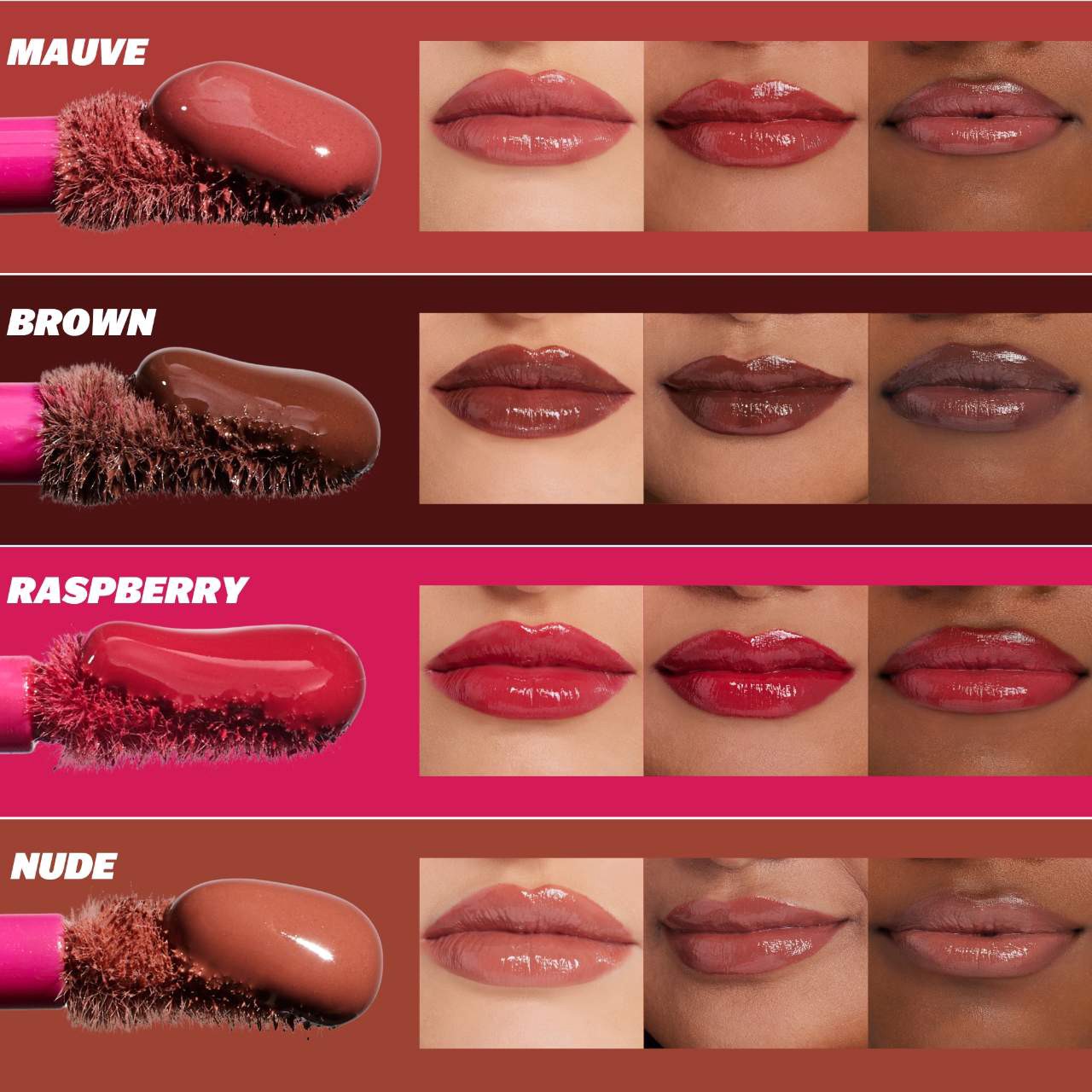 slide 9 of 11, BASMA The High-Pigment Blurring Gloss Balm Nude, 0.18 oz / 5.5 ml