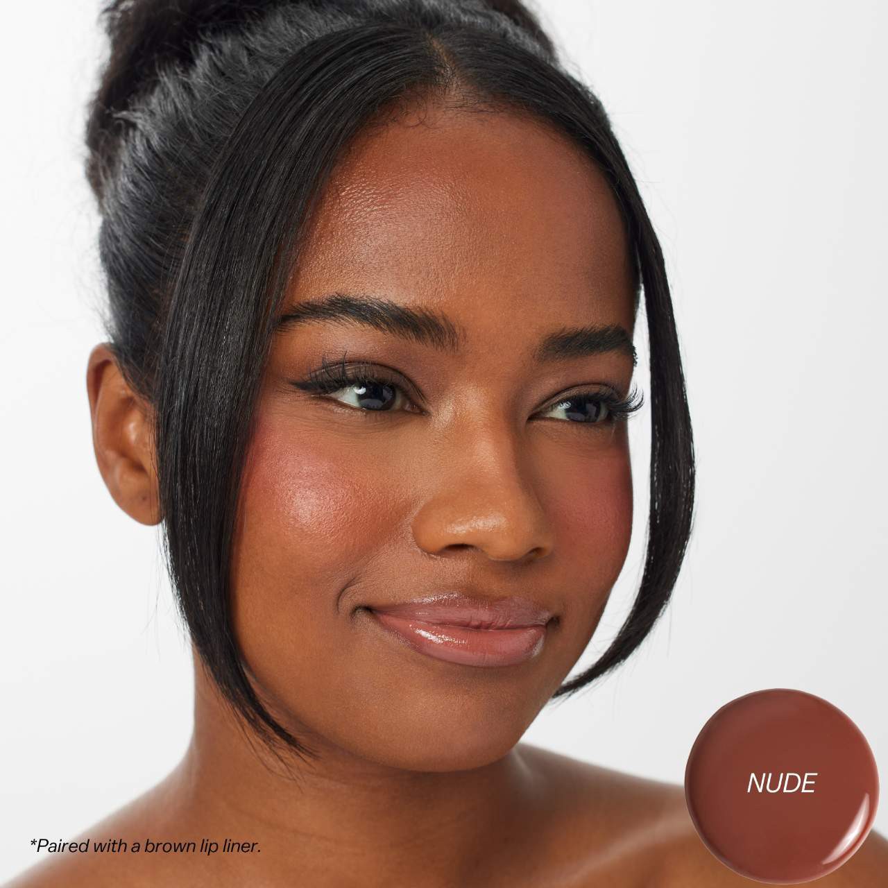 slide 6 of 11, BASMA The High-Pigment Blurring Gloss Balm Nude, 0.18 oz / 5.5 ml