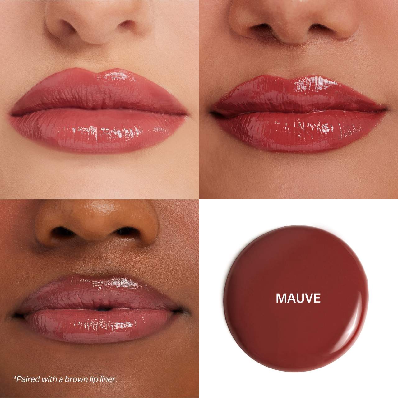 slide 2 of 11, BASMA The High-Pigment Blurring Gloss Balm Mauve, 0.18 oz / 5.5 ml