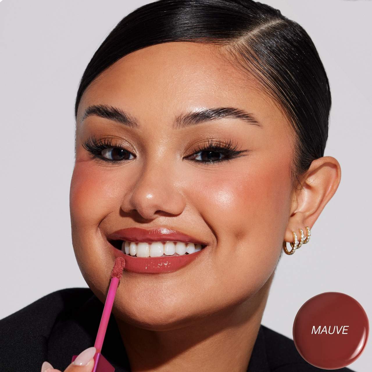 slide 4 of 11, BASMA The High-Pigment Blurring Gloss Balm Mauve, 0.18 oz / 5.5 ml