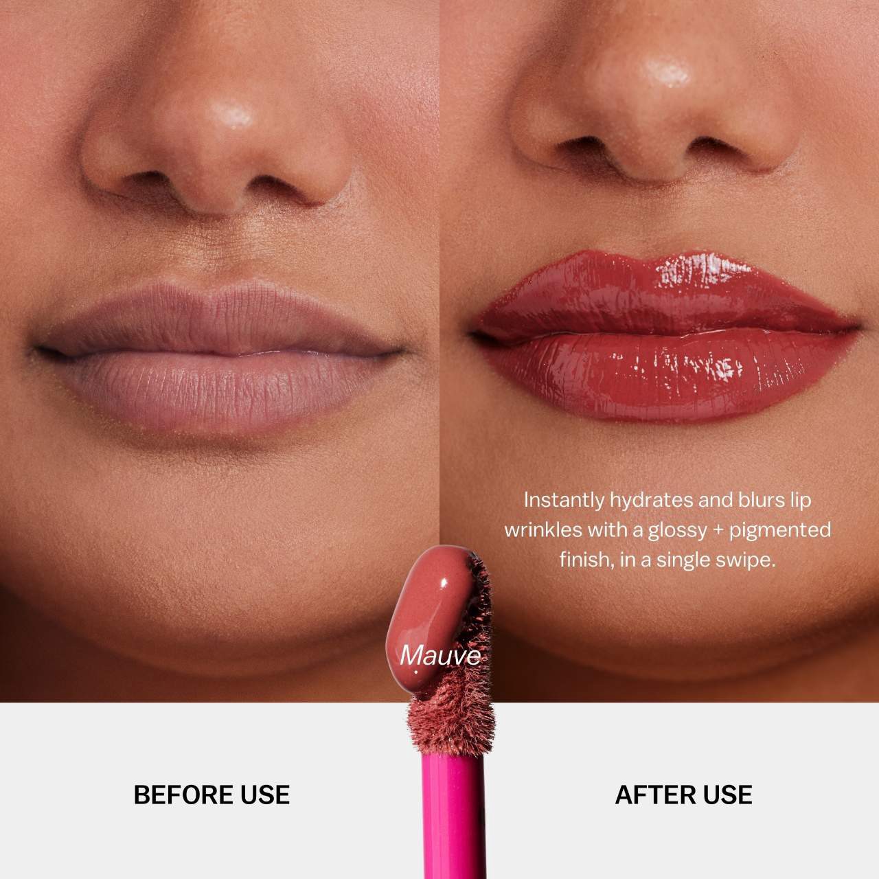 slide 6 of 11, BASMA The High-Pigment Blurring Gloss Balm Mauve, 0.18 oz / 5.5 ml