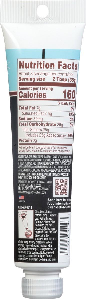 slide 6 of 9, Over The Top Decorating Really Black Buttercream Decorating Icing 4 oz, 4 oz