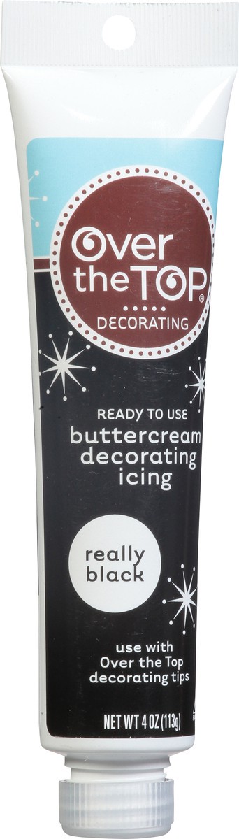 slide 7 of 9, Over The Top Decorating Really Black Buttercream Decorating Icing 4 oz, 4 oz