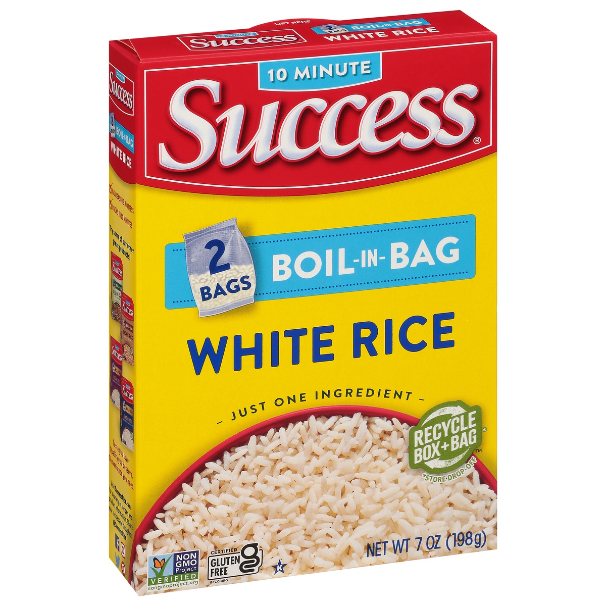 slide 1 of 8, Success Boil In Bag White Rice, 7 oz