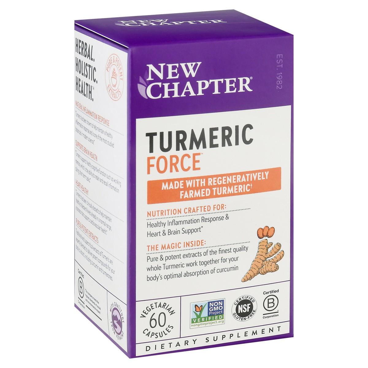 slide 6 of 9, New Chapter Turmeric Force, 60 ct