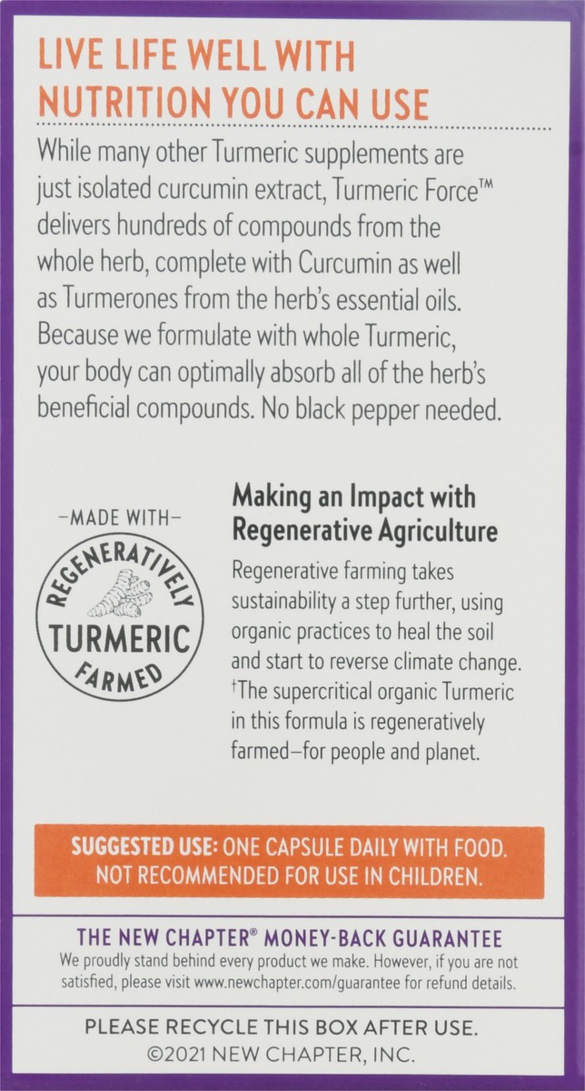 slide 2 of 9, New Chapter Turmeric Force, 60 ct