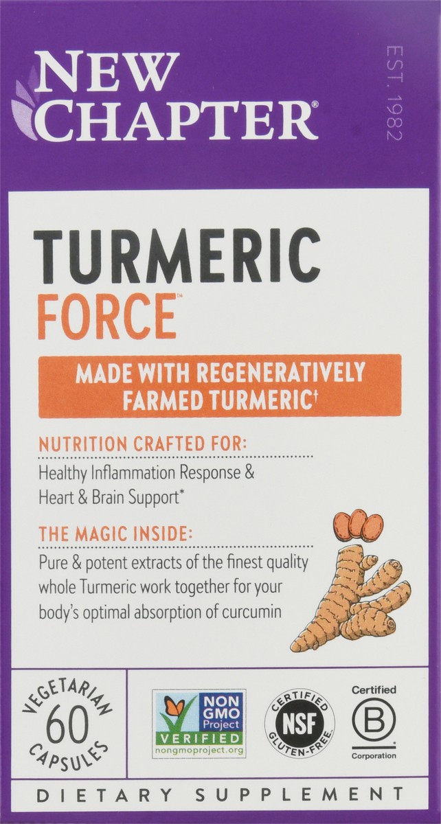 slide 4 of 9, New Chapter Turmeric Force, 60 ct