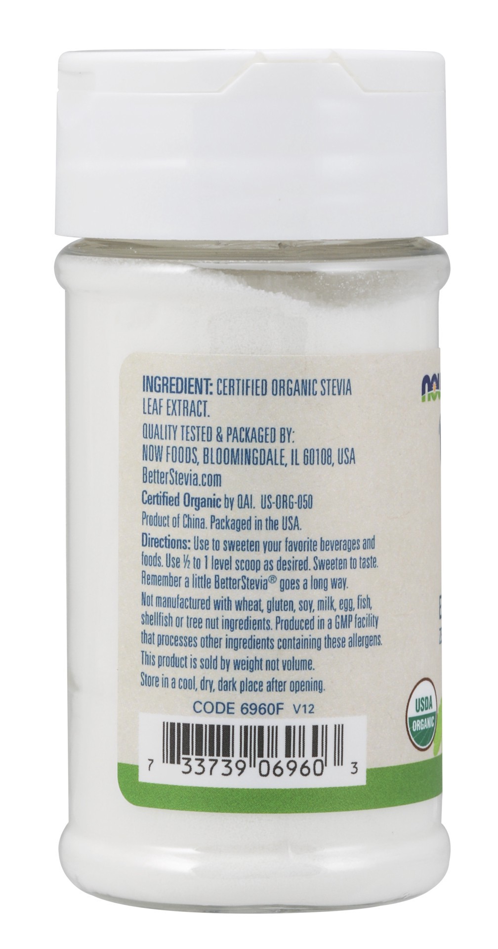 slide 2 of 4, NOW Foods BetterStevia Extract Powder, Organic - 1 oz., 1 oz