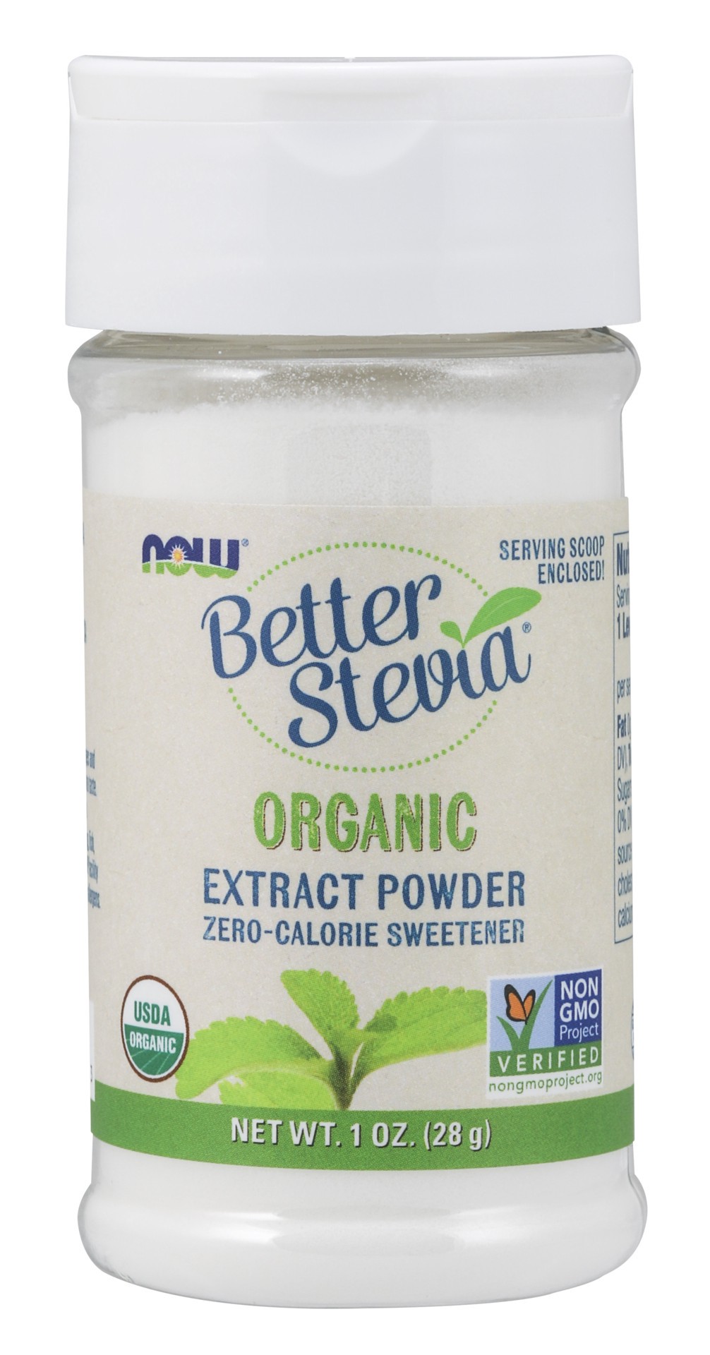 slide 1 of 4, NOW Natural Foods BetterStevia Extract Powder, Organic - 1 oz., 1 oz