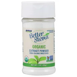 NOW Foods BetterStevia Extract Powder, Organic - 1 oz