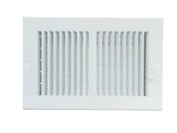 RELIABILT 10-in x 6-in 2-way Steel White Sidewall/Ceiling Register